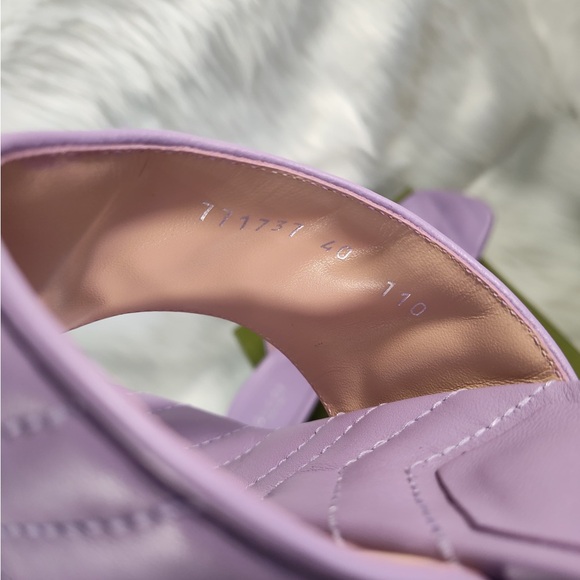 Gucci Purple Quilted Sandals - Picture 12 of 16